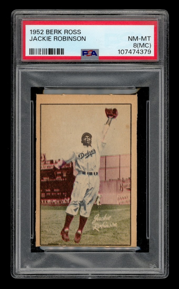 1952 Berk Ross Set-Break Jackie Robinson PSA 8 NM-MT (MC)