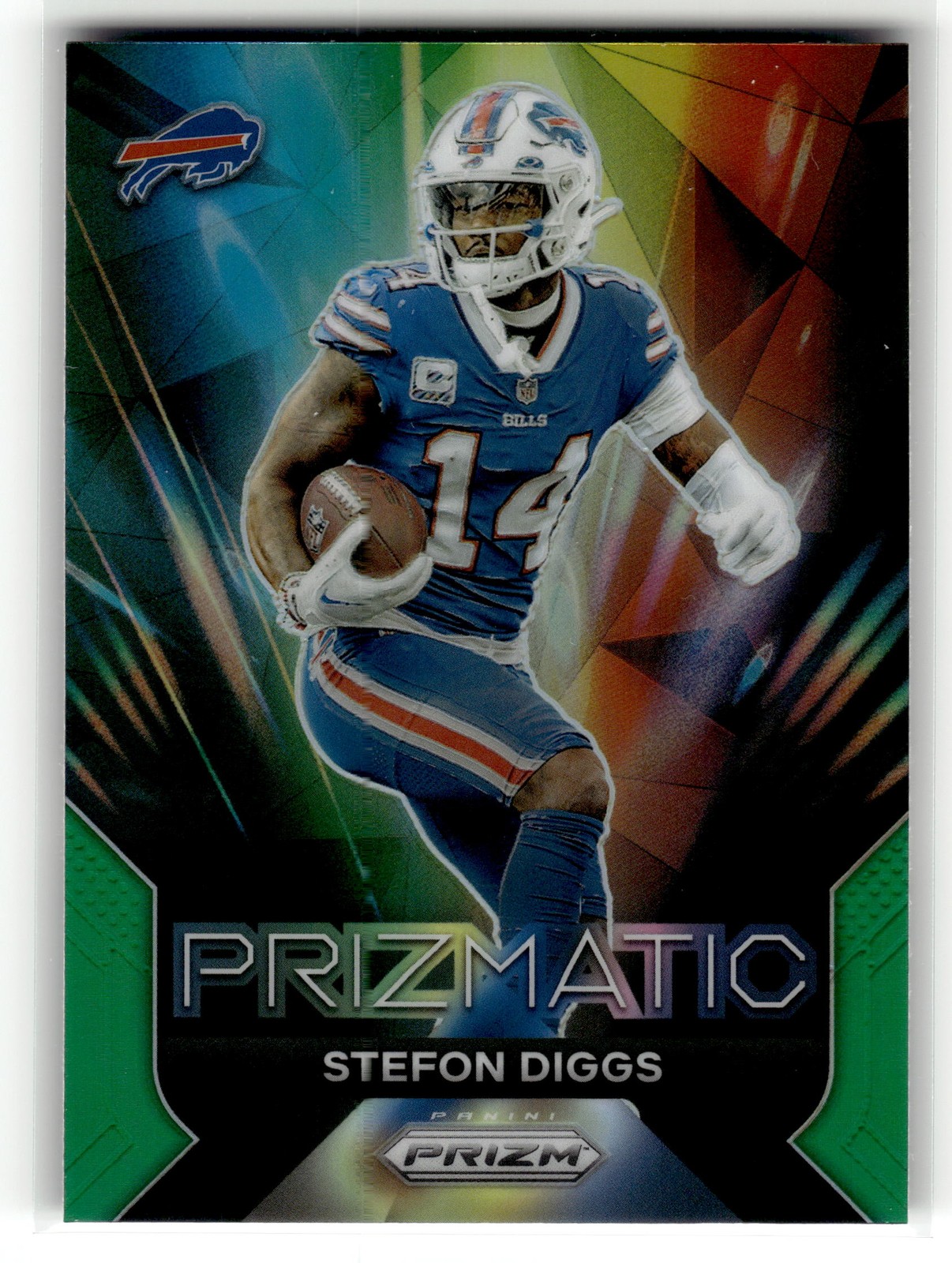 Stefon Diggs #5 Football Cards 2023 Panini Prizm Prizmatic trading card — raw and PSA graded price guide