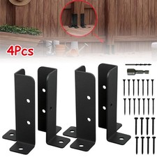 4Pcs Adjustable Deck Post Anchor Base Fence Support For Pergola Railing Brackets