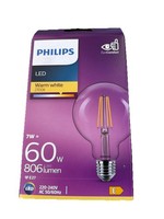Philips Led E27 Filament Leuchtmittel Globe G95 7W = 60W 806Lm Klar 2700K Ø95Mm