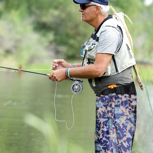 Lfemro Fishing Waist Waders, Nylon/PVC Wader Pants for Men Women, Waterproof ... - Picture 7 of 7