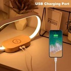 Desk Lamp with Wireless Charger & USB Charging Port for Smartphone Dimmable LED