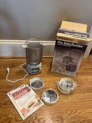 Presto Pro TaterTwister Electric Curly Cutter w/ 4 Cutting Discs (see Photos)