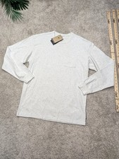 $50 Nike Move Shirt Mens S Small Gray Pocket Tee Crew Long Baggy 100% Cotton NWT