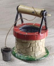 Vintage B.F. Depose Lead Cast "Wishing Well" Made in France FREE SHIPPING
