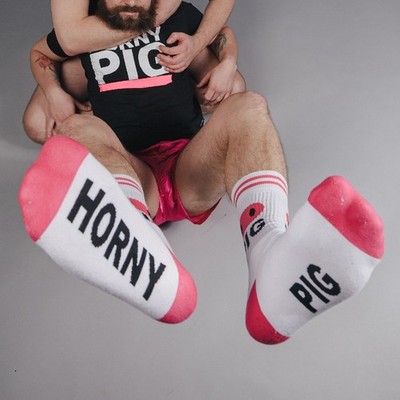 SK8ERBOY - Socken ''Horny-Pig'' (weiß) - neu, ovp, herren, sub, gear, sox