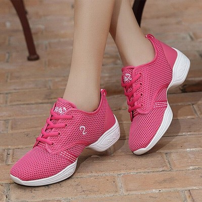 2026DAMEN TRAINER JAZZ HIP HOP TANZ TURNSCHUHE DAMEN MESH SPLIT SOHLE TANZSCHUHE