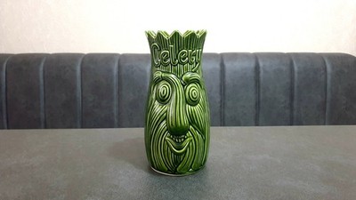 Vintage Sellerie Keramik Vase Topf Küche Garten Gewächshaus Deko Aufbewahrung 