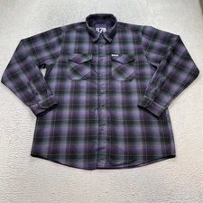 Dixxon Flannel Co Shirt Men’s Large Ballistic BJ Baldwin Purple Flannel Snap