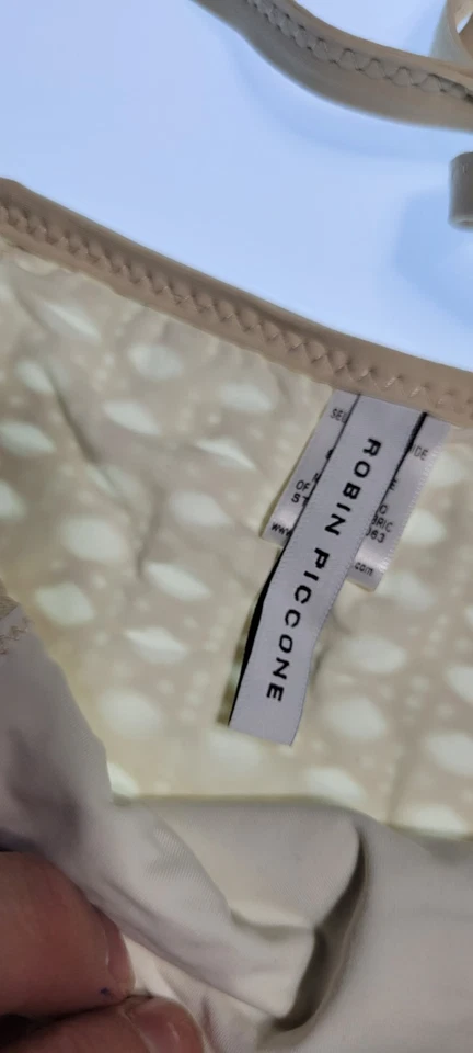 Robin Piccone Bikini Womens Set Top Triangle and Bottom Mid Rise Sz Medium #28 - Image 4 of 4