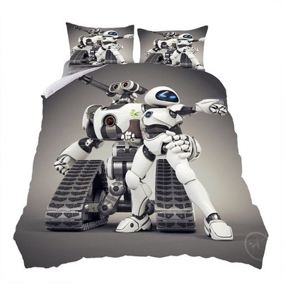 WALL.E Eve Bettwäsche Set-08 Anpassbar Bettbezug135x200 Kissenbezug80x80 Kinder