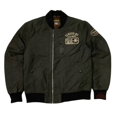 Rare Vanson Felix Collaboration TYPE B-15 Flight Jacket Size L Pre-owned Japan 