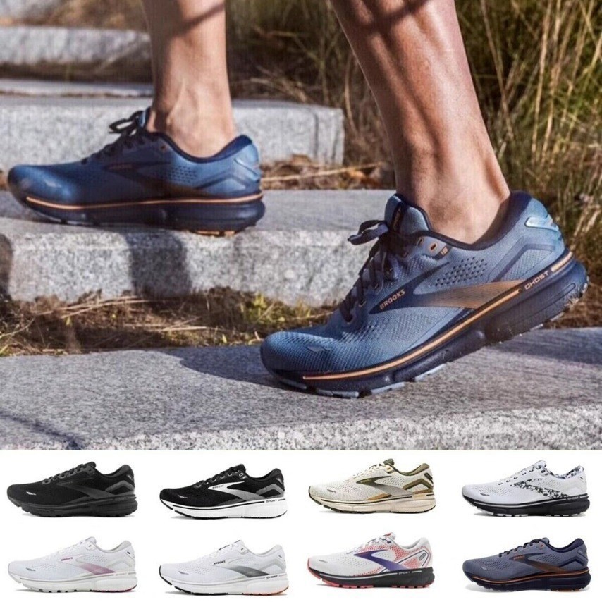 Unisex Running Shoes Brooks Ghost 15 Black/silver Cushioned  display picture 1