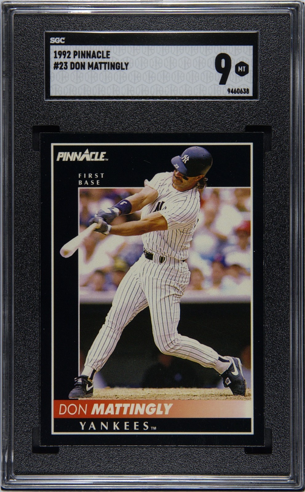 1992 PINNACLE #23 DON MATTINGLY SGC 9 9460638 LOW POP 3
