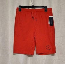 Tommy Hilfiger Kids Boys Essential Shorts Elastic Waistband Orange Large NWT
