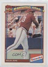 1991 Topps Bazooka Shining Stars Felix Jose #17 1u6