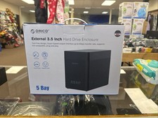 ORICO 5 Bay 3.5" Hard Drive Enclosure USB-C to SATA Magnetic Enclosure 12V/6.5A
