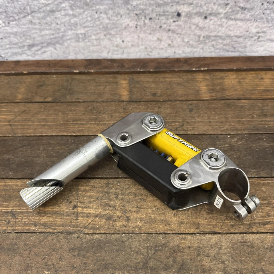 Sistema de suspensão dianteira Softride vintage haste de pena 1" amarelo anos 90 bicicleta MTB 25.4 - Imagem 2 de 4