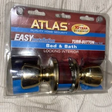 Bed And Bath Locking Door Knob Turn Button