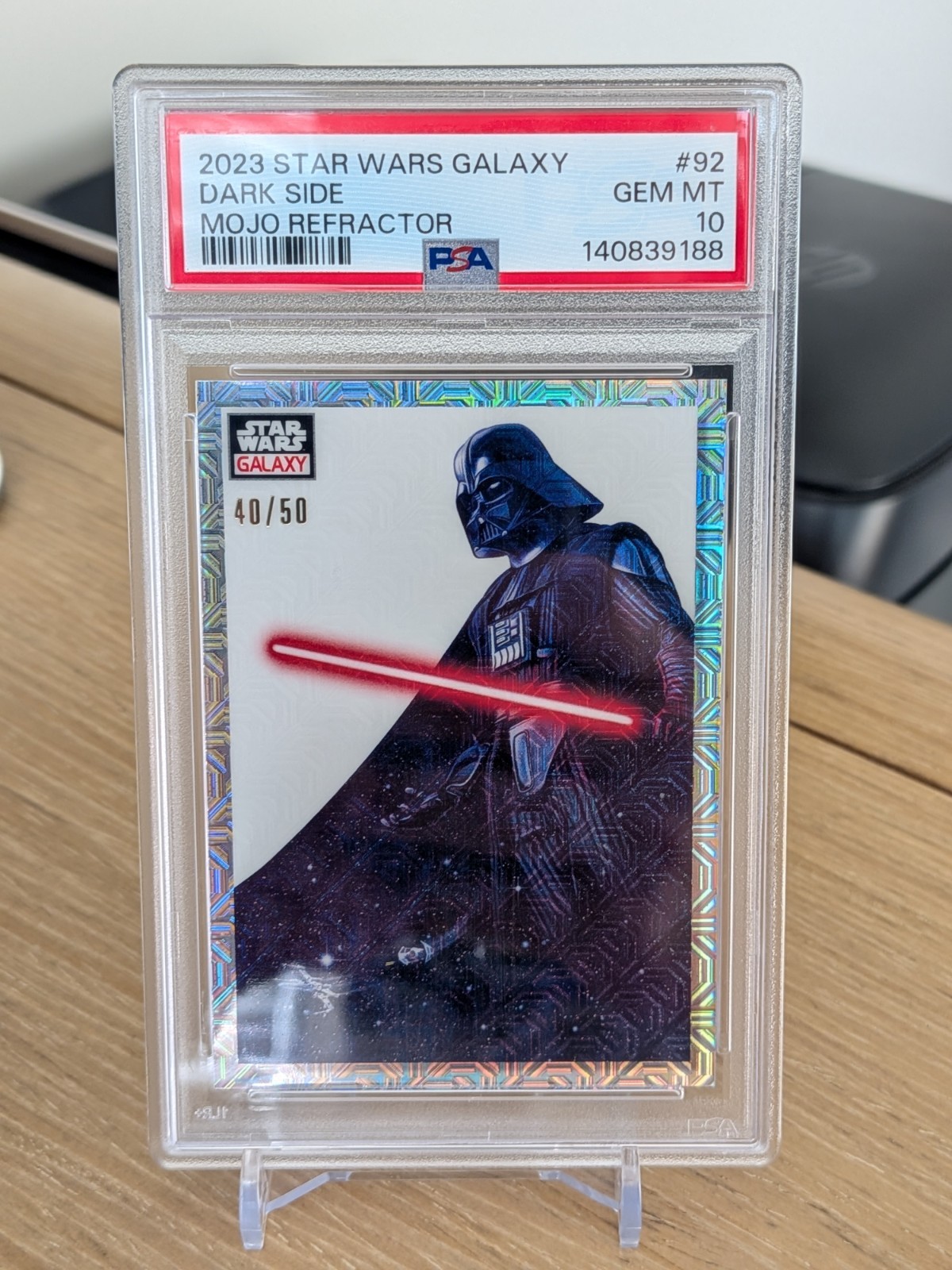 2023 Topps Star Wars Galaxy Darth Vader Dark Side #92 Mojo 40/50 PSA 10 🔥