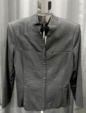 Jones New York Black Zip up Stretch Jacket Blazer