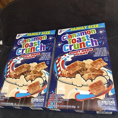 NEW Cinnamon Toast Crunch Root Beer Float Flavored Family Size Cereal, 18.8 oz