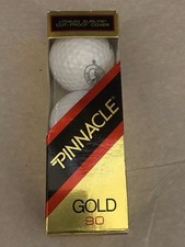 New In Box Pinnacle Gold Pebble Beach Gold Links Set Of 3 Balls. Collectors Item