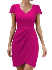 Wrap dress cocktail dress wedding guest elegant summer dress women party dress...