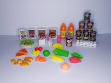 Barbie and Barbie Type Kitchen/Food Accessories Lot Of 37 Items