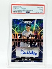 2025 Panini Prizmatrix PRIZM MLB Legend #PA-DM - Don Mattingly AUTO MINT PSA 9
