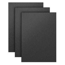 3 Pack Black ABS Plastic Sheet 12" X 16" 1/8" Thick (3Mm), High Tensile and Impa
