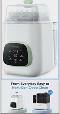 Momcozy Electric Bottle washer, Sterilizer, dryer Digital Display White/Green