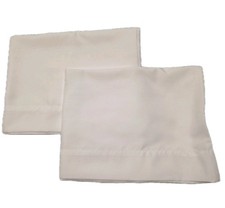 Set of 2 Solid White 100 Polyester Pillowcases 20 X 30 Standard/ Queen