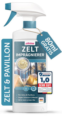 PLINTEX  Zelt & Pavillon Imprägnierung 580Ml - Imprägnierspray Für Zelte, Markis