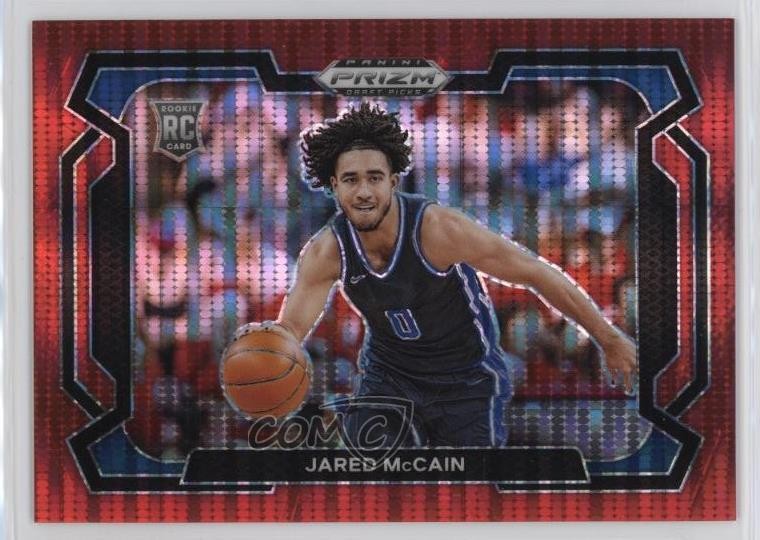 2024 Panini Prizm Draft Picks Red Pulsar Variations 29/299 Jared McCain #35 1hd6