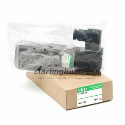 1PC NEW CKD 4F210-08-AC220V Solenoid Valve