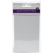 MultiCraft 3D Pop Dots Dual-Adhesive Foam Mounts .25" Square 528/Pkg