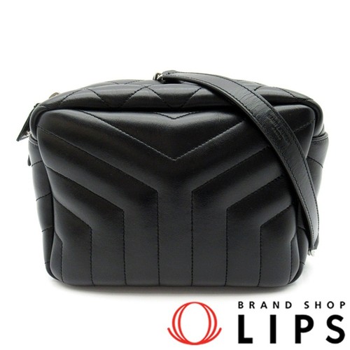 Yves Saint Laurent Lulu Shoulder Bag Calf Leather Black Used From Japan