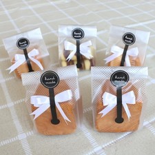 Cookie Bags for Packaging, Searik Translucent Plastic Cellophane Pastry Treat...