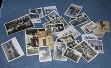 Lot of 30 Vintage Black  White Photos of Groups of People Undated '30-50's