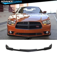 Fits 11-14 Dodge Charger RT SXT SE Sedan Unpainted Front Bumper Lip Spoiler PU