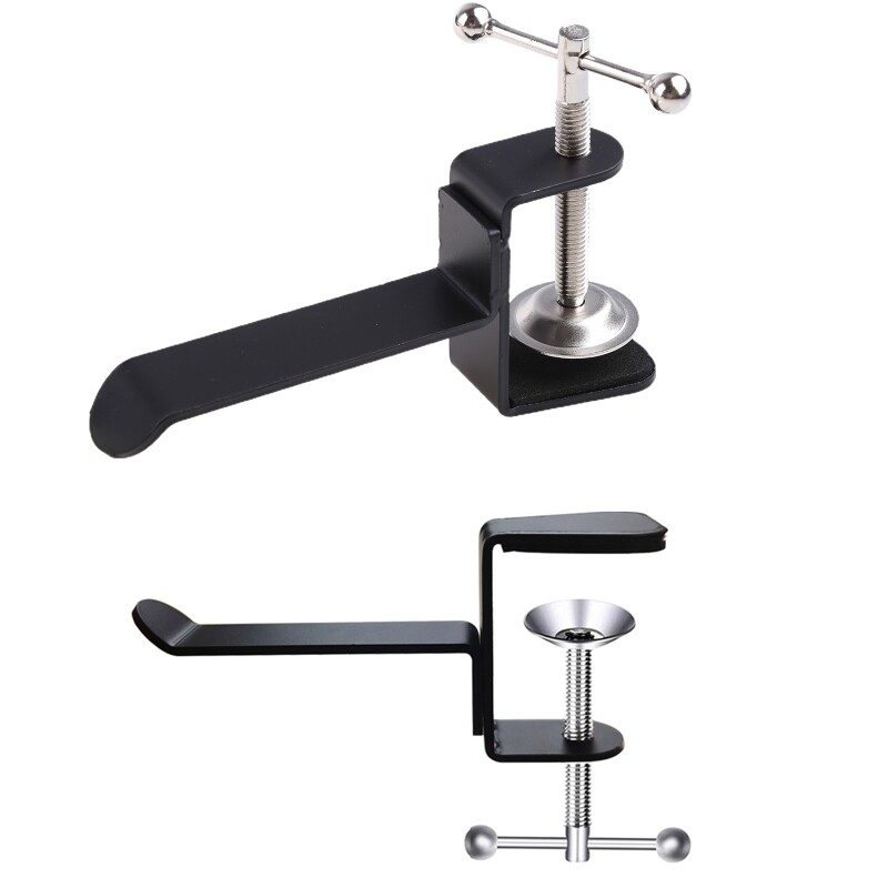 Headset Stand Metal Made Earphone Display Rack Holder in Clamp-image