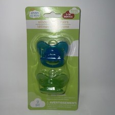 Silicone Pacifiers Infant Baby Boys Girls Angel Of Mine 0-36 Months Blue Green