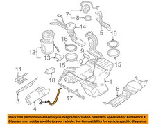 AUDI OEM 97-02 A4 Quattro 1.8L Fuel System-Fuel Tank Mounting Strap 8D0201654Q
