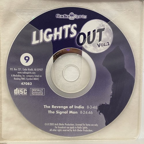 Radio Spirits Lights Out Vol 2 Old Time Radio Classics 9 CD Set Arch Oboler - Picture 11 of 16