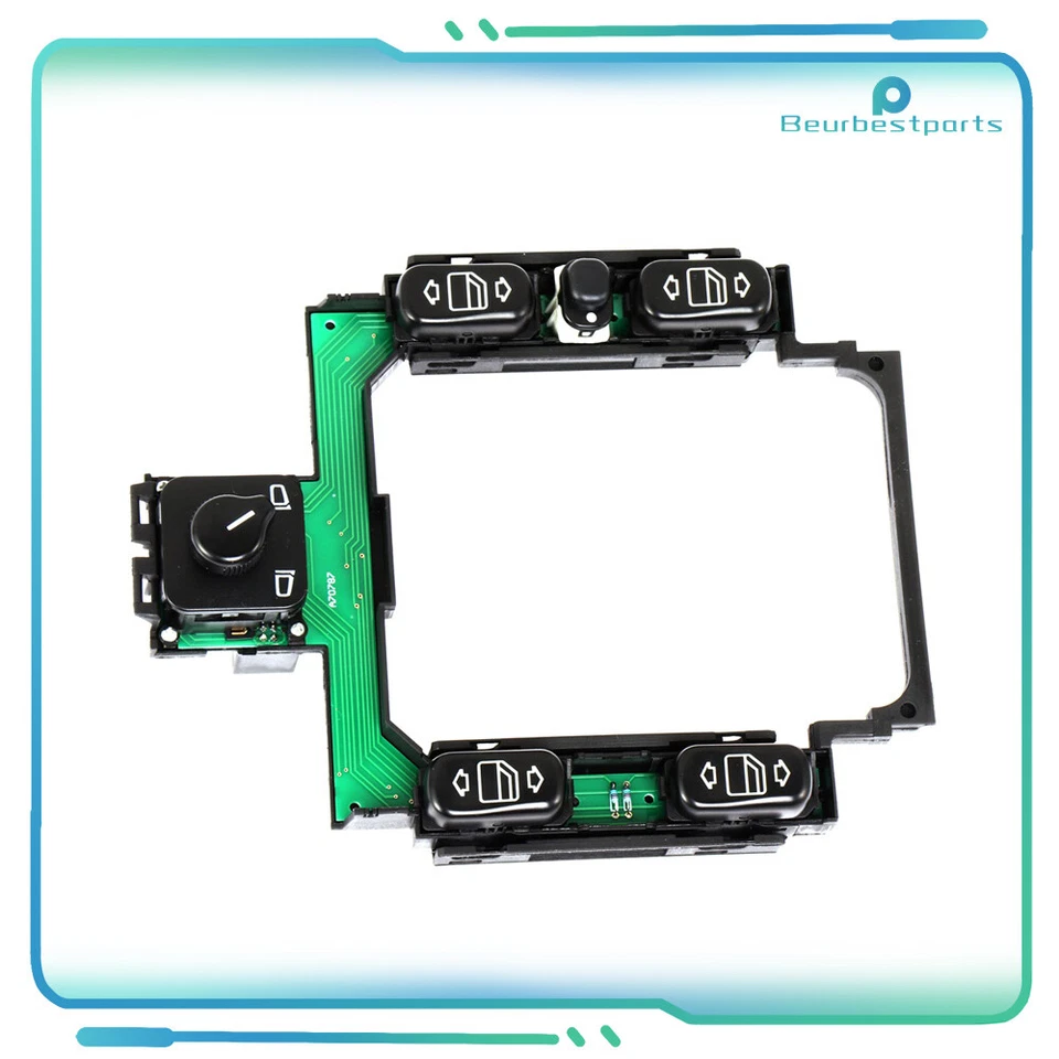 Interruptor de ventana y espejo retrovisor para Mercedes Benz C230 1997 1998 C36 AMG 1995 1996 1997 Foto 4 de 4
