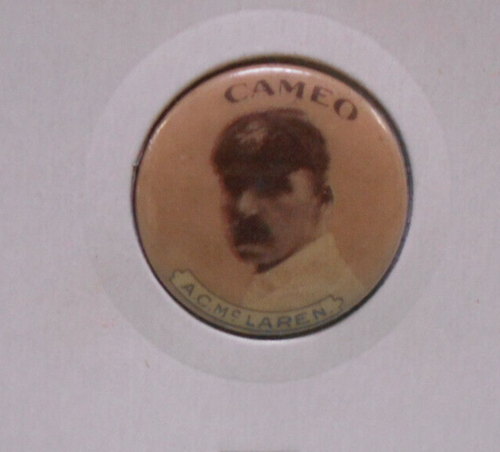 #T88. TWELVE 1901 ENGLISH CRICKETERS CRICKET TIN BADGES - CAMEO CIGARETTES - Picture 4 of 16