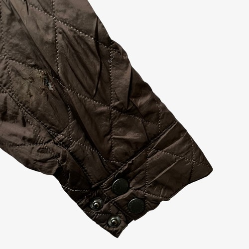 Vintage Y2K Damen Barbour Braun Steppjacke, British Hunting Farmer Retro - Bild 5 von 5