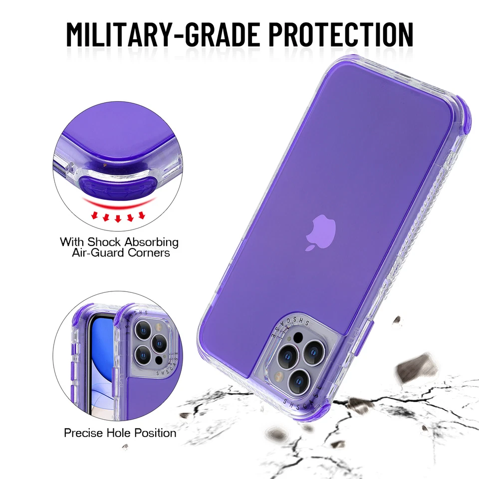 Hybrid Shockproof Defender Case Cover For iPhone 15 14 Pro Max 13 12 11 X XR 87+ - Image 3 of 4