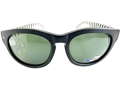 New VUARNET VL 1504 0002 Matte Black Striped PX 3000 Sunglasses France